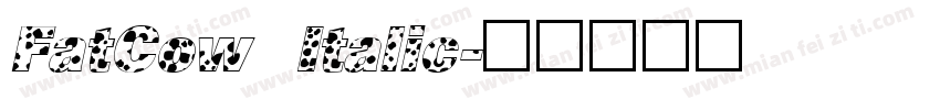 FatCow Italic字体转换